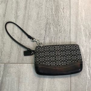 Black Coach Wristlet